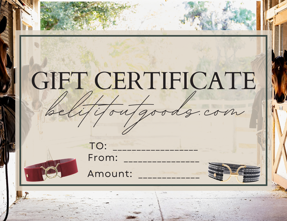 Belt It Out Gift Card